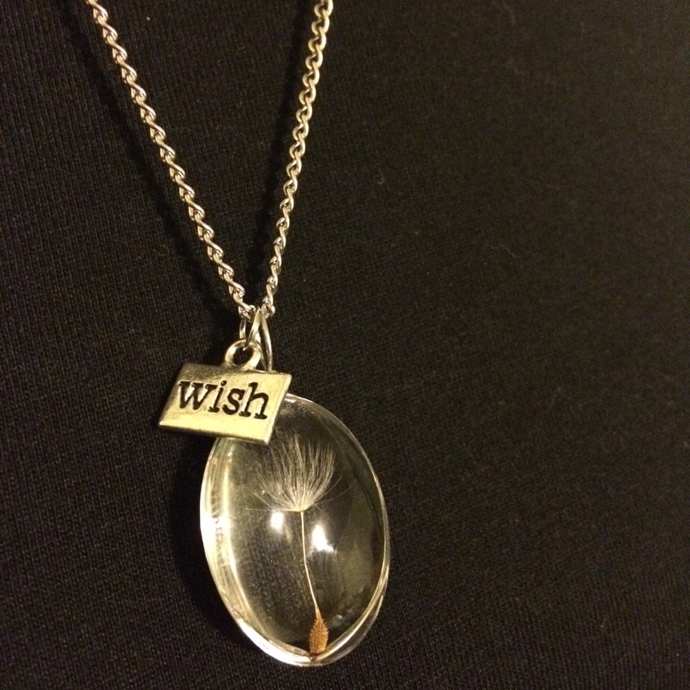 REAL Dandelion Seed, Wish Necklace - Picture 2 of 5